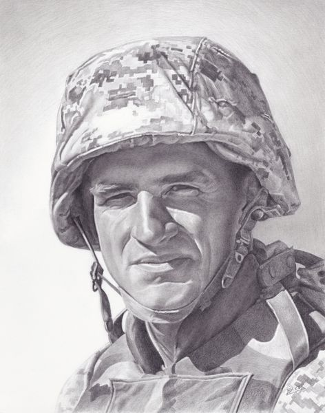 marine portrait by Lee Baker